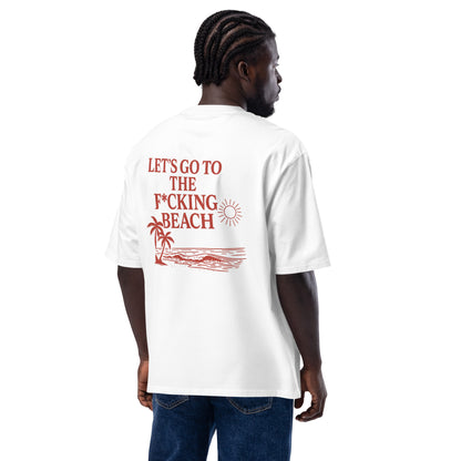 Camiseta Blanca Let's Go To The F*cking Beach