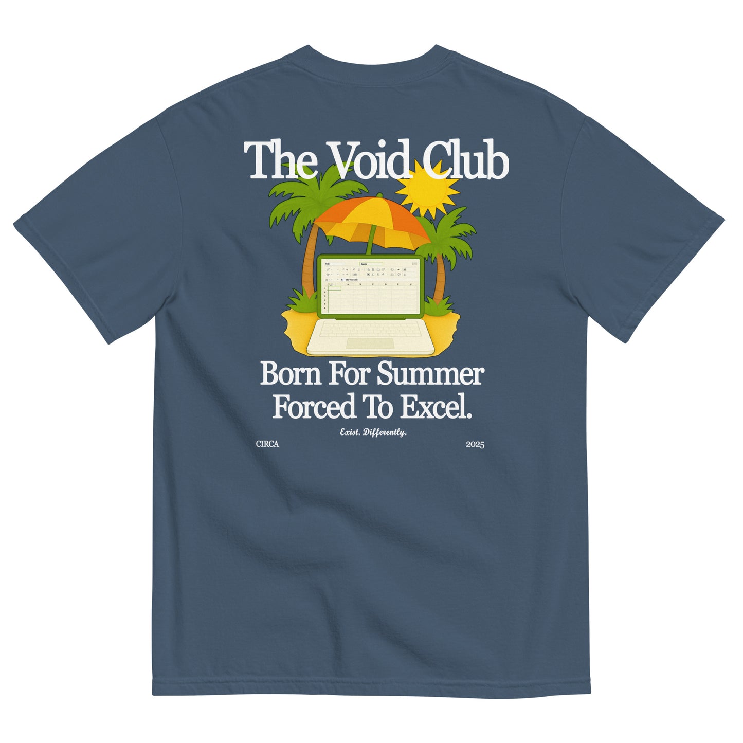 Camiseta Azul Born For Summer Forced To Excel