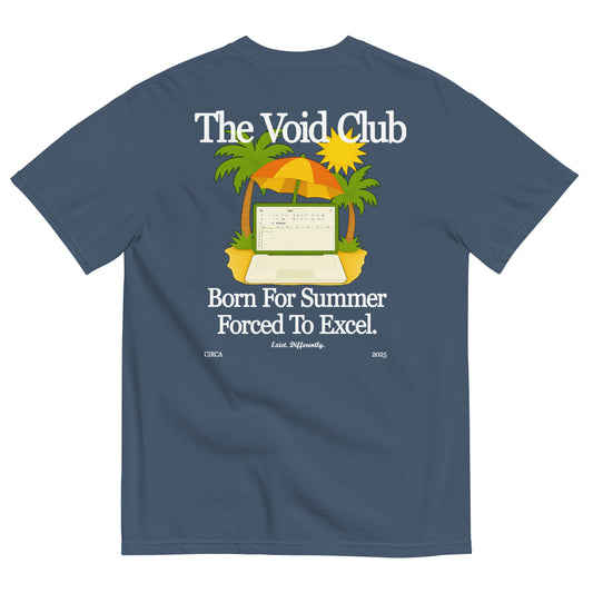 Camiseta Azul Born For Summer Forced To Excel